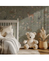 Papier peint enfant Fantastic Forest - green