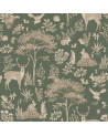 Papier peint enfant Fantastic Forest - vintage green