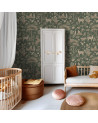 Papier peint enfant Fantastic Forest - vintage green
