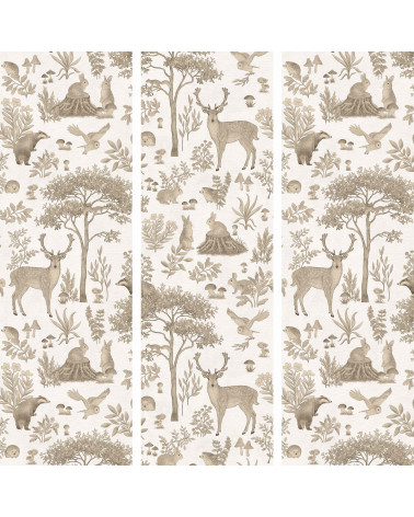 Papier peint enfant Fantastic Forest - vintage white