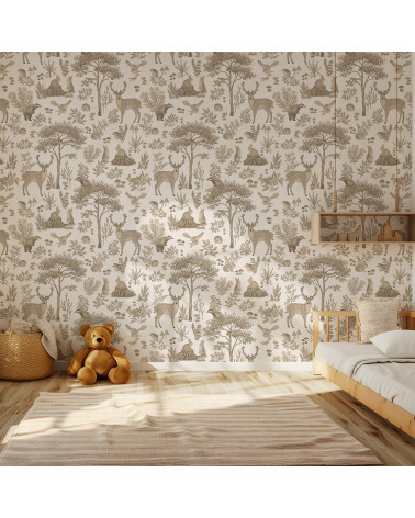 Papier peint enfant Fantastic Forest - vintage white