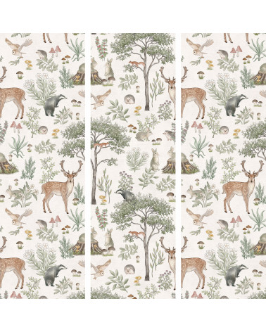 Papier peint enfant Fantastic Forest - white