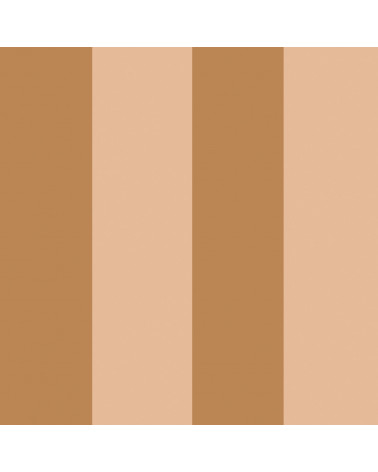 Papier peint enfant à rayures - rose et caramel