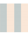 Papier peint enfant à rayures - bleu vintage et beige
