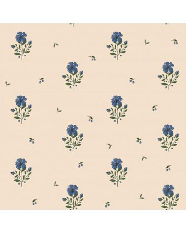 Papier peint enfant dreamy vintage flower