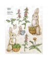 Stickers enfant lapins - Rabbit Family