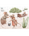 Sticker enfant souris -  mouse family