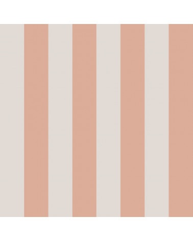 Echantillon Papier peint enfant à rayures Portofino rose