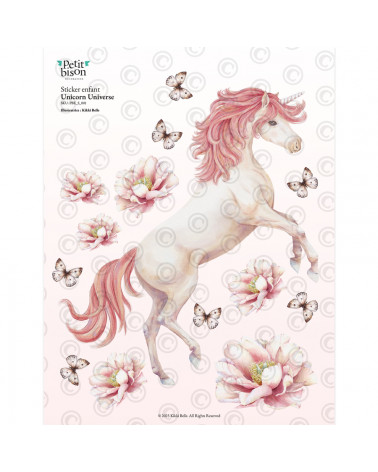 Stickers enfant licorne - unicorn universe