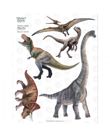 Sticker enfant dinosaures - Dino jive