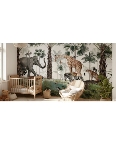 Papier peint enfant Animal Kingdom