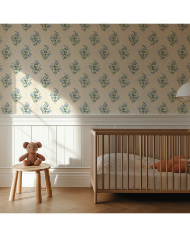 Papier peint enfant - Hydrangée