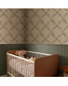 Papier peint enfant - Losange de Pivoines