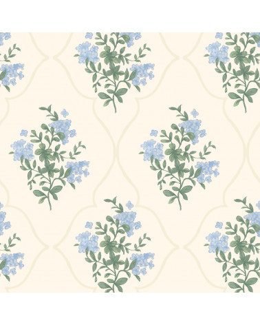 Echantillon papier peint enfant Hydrangea