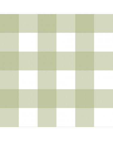 Echantillon Papier peint enfant à carreaux - vert