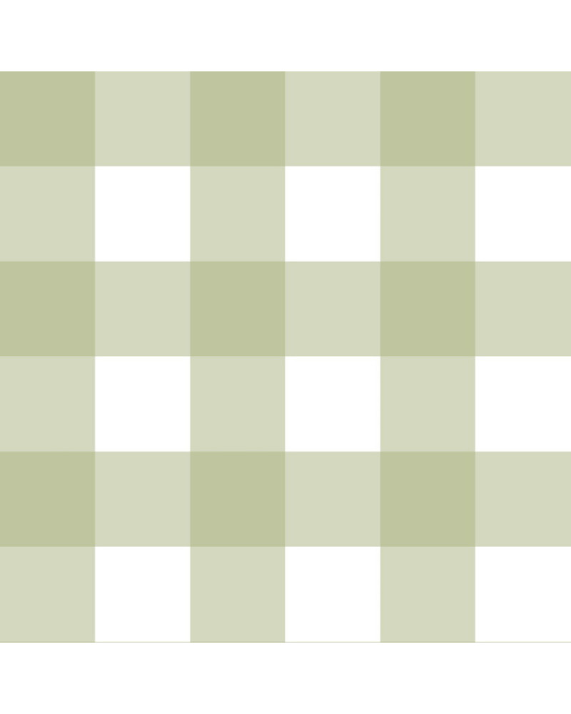 Echantillon Papier peint enfant à carreaux - vert