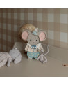 Lampe veilleuse en bois Felix la souris - cloudy blue - Little lights