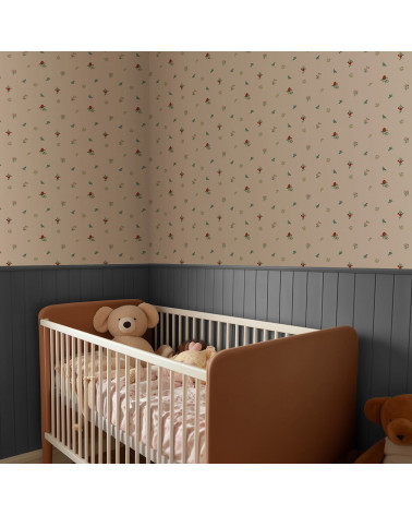 Papier peint enfant - mini vintage flower