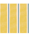 Papier peint enfant à rayures jaune et bleu