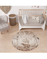 Tapis enfant rond en vinyl Bear King
