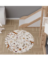 Tapis enfant rond en vinyl Playful Forest