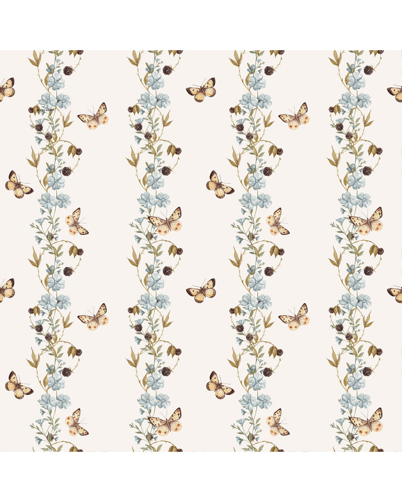 Echantillon Papier peint enfant Jardin d'antan