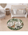 Tapis enfant rond en vinyl Jungle Jive