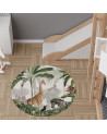 Tapis enfant rond en vinyl Jungle Jive