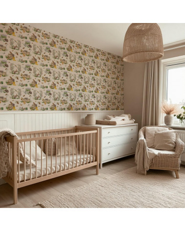 Papier peint enfant  - Ballade au Jardin