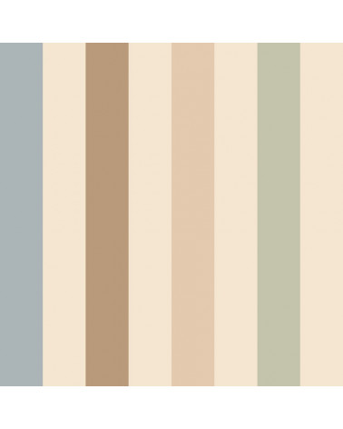 Papier Peint Enfant – Rayures Douces Neutres