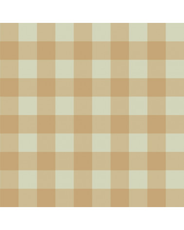 Papier Peint Vintage – Carreaux Naturels Vert et Beige