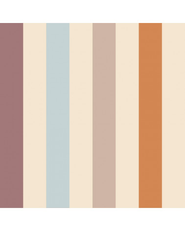Papier Peint Enfant – Rayures Chaleureuses