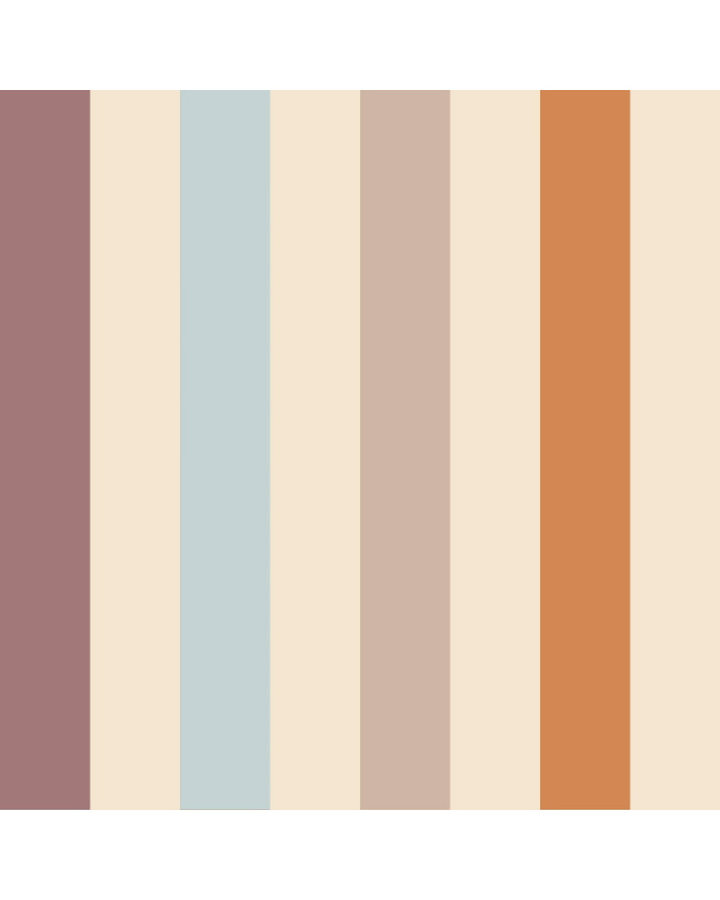 Papier Peint Enfant – Rayures Chaleureuses