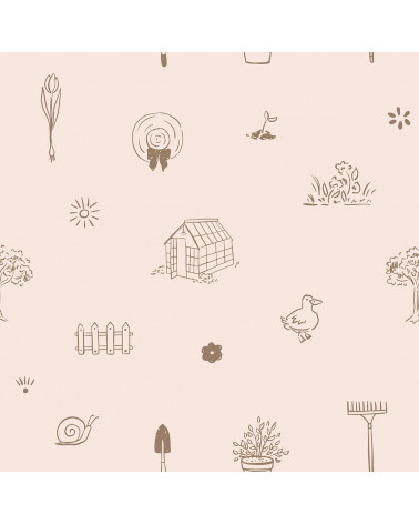 Echantillon papier peint enfant - Mon Petit Jardin