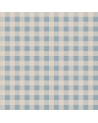 Echantillon papier peint - Carreaux Minimini – Bleu et Crème
