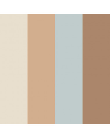 Papier Peint Enfant – Rayures Naturelles Quatre Tons