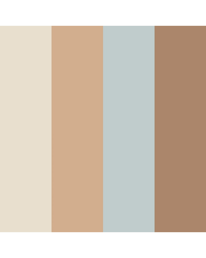 Papier Peint Enfant – Rayures Naturelles Quatre Tons