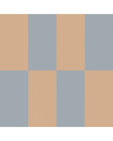 Papier Peint Enfant – Rayures Alternées Bleu et Beige