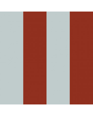 Papier Peint Enfant – Rayures Bleu et Rouge Vintage