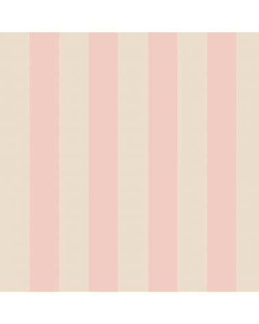 Papier Peint Enfant – Rayures Gelati Rose