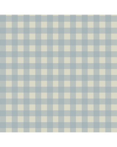 Papier Peint Enfant Carreaux Minimini – Vert et Bleu