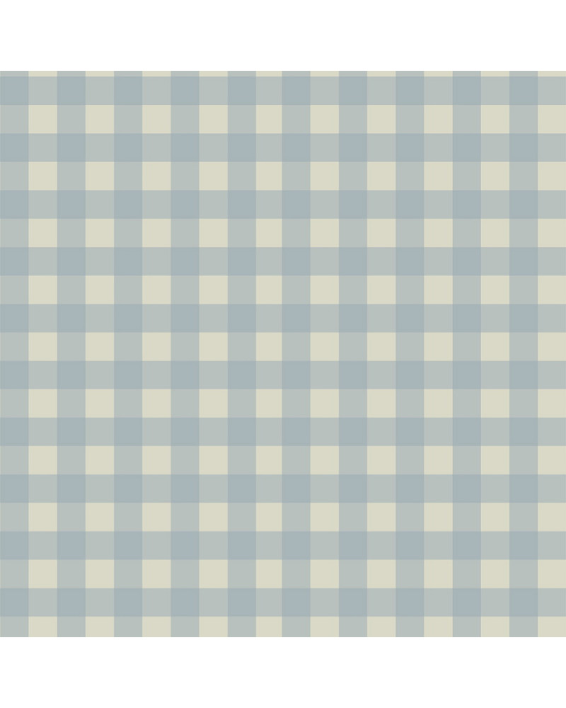 Papier Peint Enfant Carreaux Minimini – Vert et Bleu
