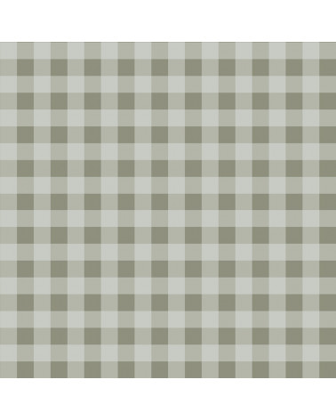 Papier Peint Enfant Carreaux Minimini – Bleu et Vert Foncé