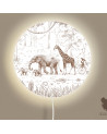 Applique murale ronde - Animale Parade