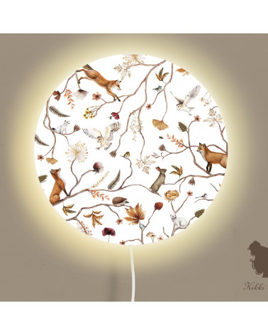 Applique murale ronde - Playful Forest