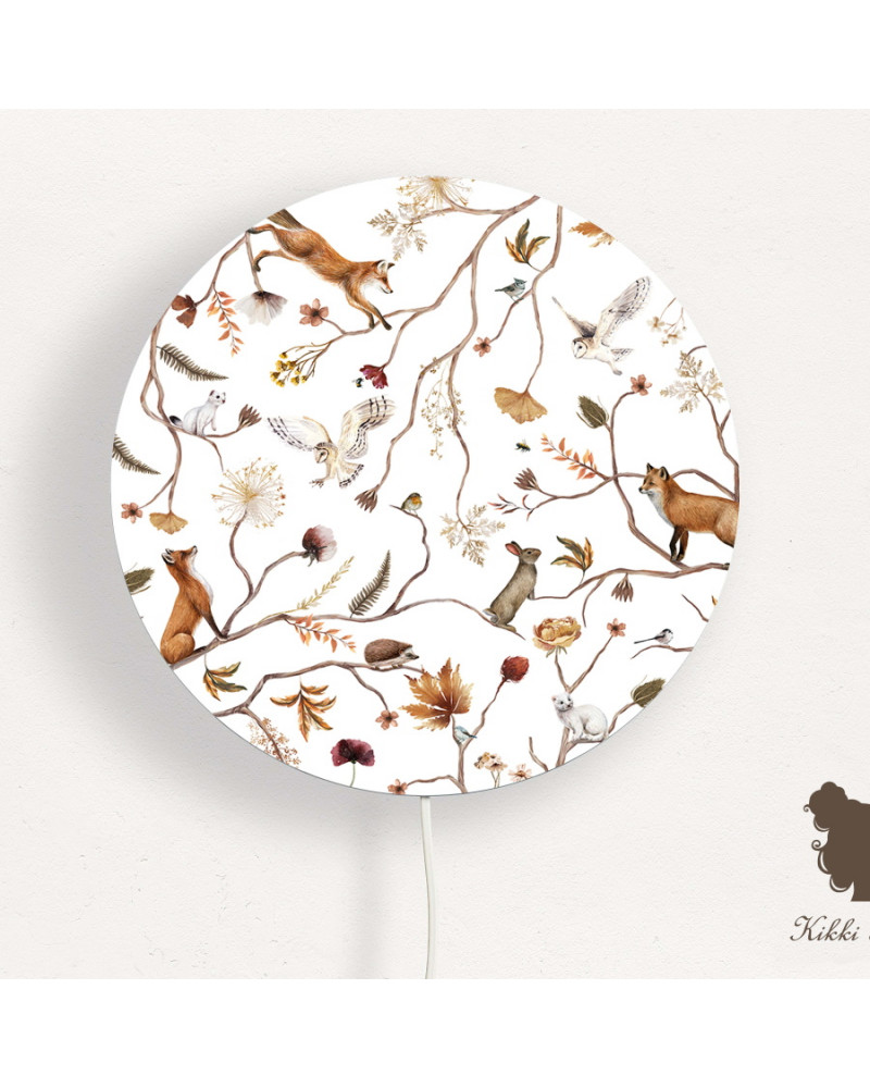 Applique murale ronde - Playful Forest