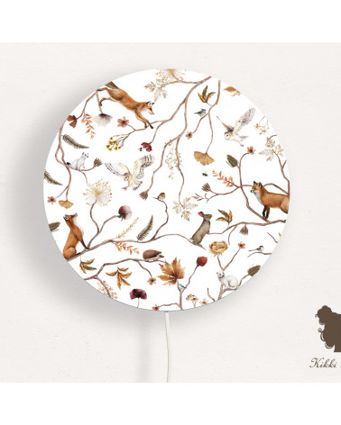 Applique murale ronde - Playful Forest