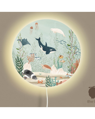 Applique murale ronde - Kelp Forest