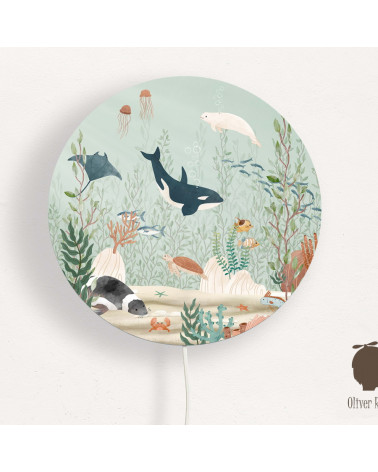 Applique murale ronde - Kelp Forest