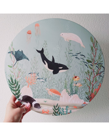 Applique murale ronde - Kelp Forest